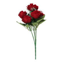 Load image into Gallery viewer, Artificial Flowers Rose Delight - Scarlet