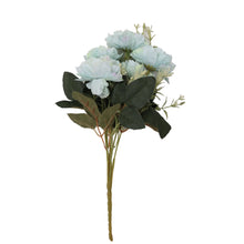 Load image into Gallery viewer, Artificial Flower - Peony Bouquet, Soft Sky, 1 Sprig