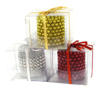 Load image into Gallery viewer, Beaded Christmas Candle - Assorted Colours, 6X6X5Cm, 1Pc