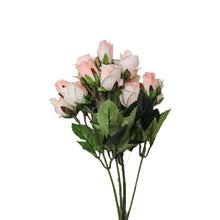 Load image into Gallery viewer, Artificial Flower Rose Bunch - Peach With Cream
