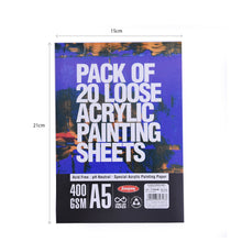 Load image into Gallery viewer, Acrylic Painting sheets A5- 400gsm, 20sheets
