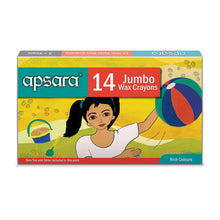 Load image into Gallery viewer, Apsara Jumbo wax crayon 14 Shades
