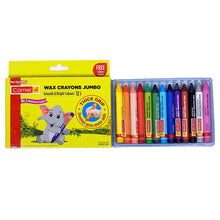 Load image into Gallery viewer, Camel Jumbo Wax Crayons - 12 shades
