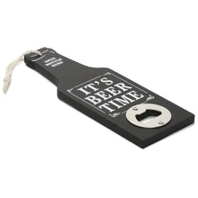 Load image into Gallery viewer, Bottle Opener It's Beer Time, 20x7x5cm - Black
