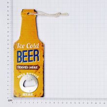 Load image into Gallery viewer, Bottle Opener Ice Cold Beer, 20x7x5cm - Orange
