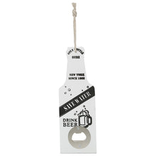 Load image into Gallery viewer, Bottle Opener Save Water, 20x7x5cm - White
