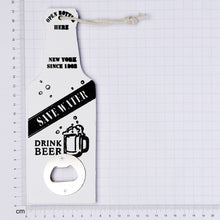 Load image into Gallery viewer, Bottle Opener Save Water, 20x7x5cm - White

