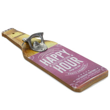 Load image into Gallery viewer, Bottle Opener Happy Hour, 30x9x1cm - Pink
