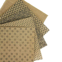 Load image into Gallery viewer, Burlap Stack Natural Paper Pack 12X12 inch, 6sheets
