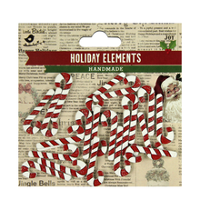 Load image into Gallery viewer, Christmas 3D Embellishment - Candy Cane, 20pcs
