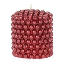 Load image into Gallery viewer, Beaded Christmas Candle - Assorted Colours, 6X6X5Cm, 1Pc
