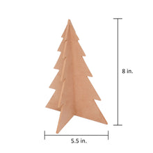 Load image into Gallery viewer, 3D MDF Christmas Tree Decorable - 5.5mm, Approx Width 5.5 x Height 8 x Depth 4 , 1pc
