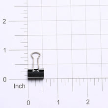 Load image into Gallery viewer, Binder Clips Black- 15mm, 12pc
