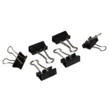 Load image into Gallery viewer, Binder Clips Black- 25mm, 6pc

