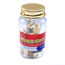 Load image into Gallery viewer, Blinder Clips 19mm Gold - 15pc Bottle
