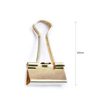 Load image into Gallery viewer, Blinder Clips 19mm Gold - 15pc Bottle
