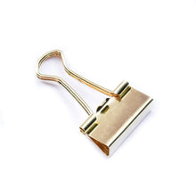 Load image into Gallery viewer, Blinder Clips 19mm Gold - 15pc Bottle
